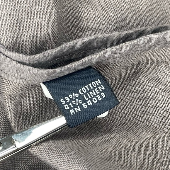 Banana Republic Gray Jacket Lightweight Women’s Size 4 Linen Cotton Blend - Picture 14 of 15